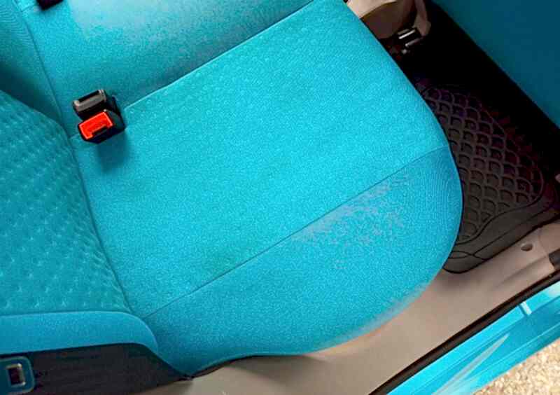 Clean Car Upholstery with steam result