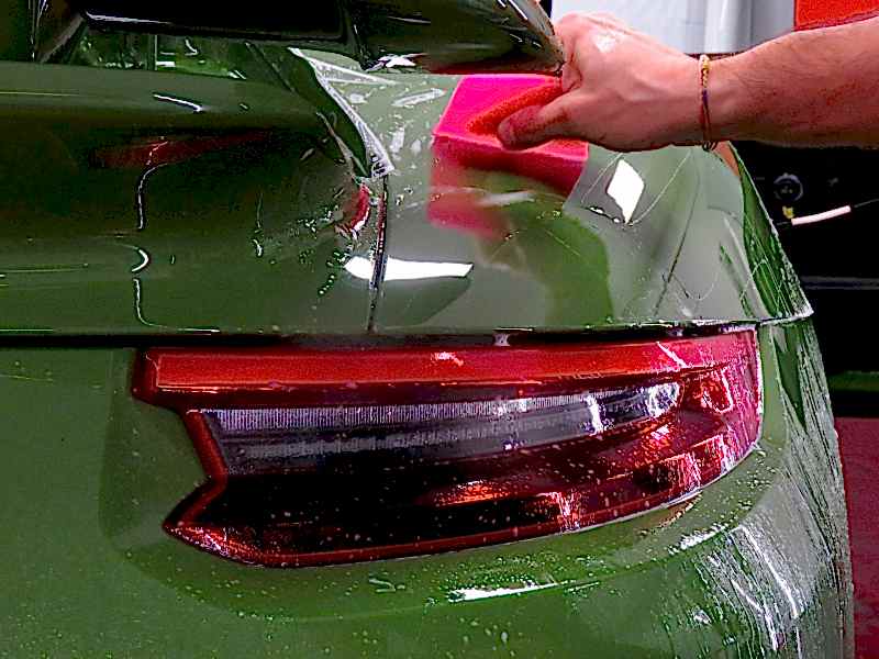 Application of PPF (Paint Protection Film) on the car