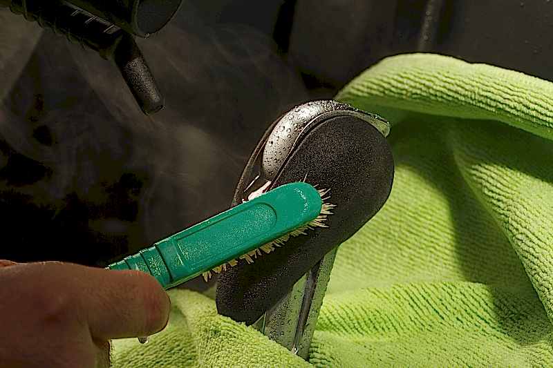 Steam cleaning for car interiors