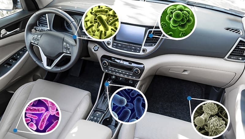 Car interior sanitization