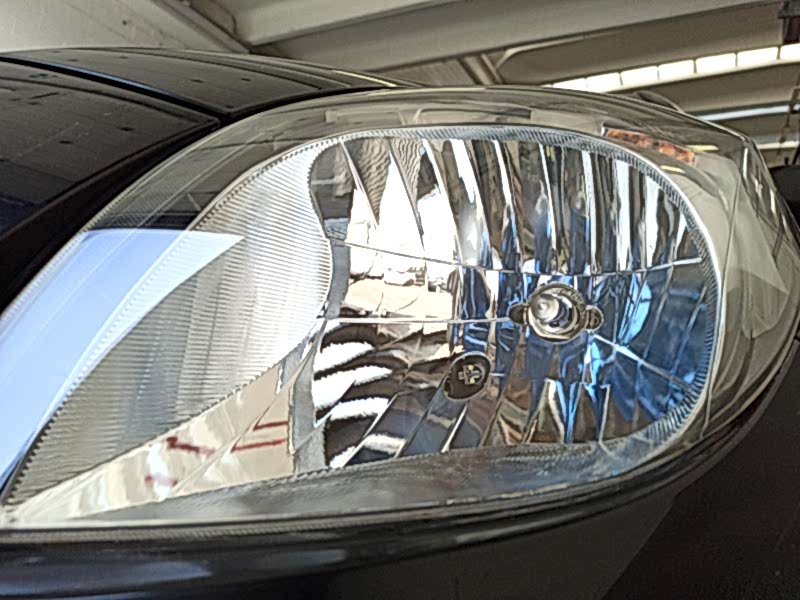 after polish car headlights