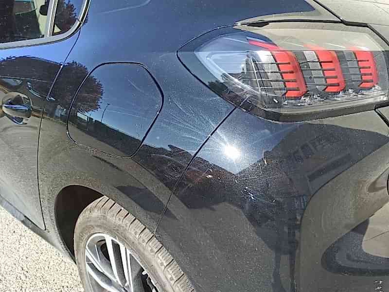 Example of holograms on a car body 