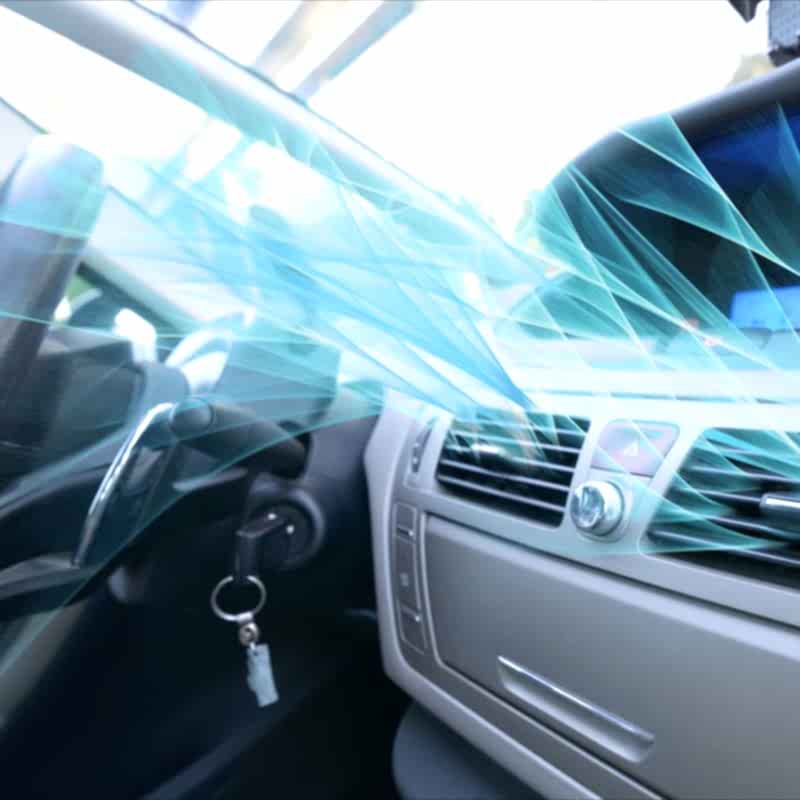 clean car air conditioning