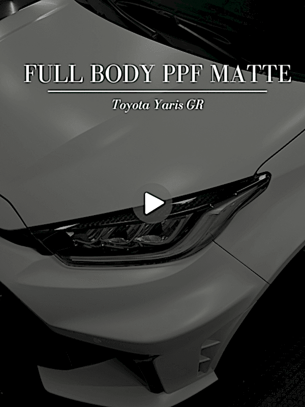 Matte Auto PPF Film Application on Toyota